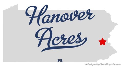 Map of Hanover Acres, PA, Pennsylvania