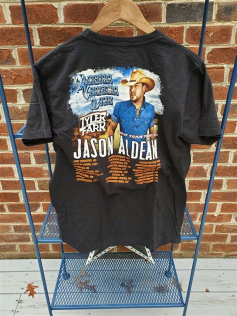 Jason Aldean The Night Train To Georgia Tour 2014 Tshirt Flga Line