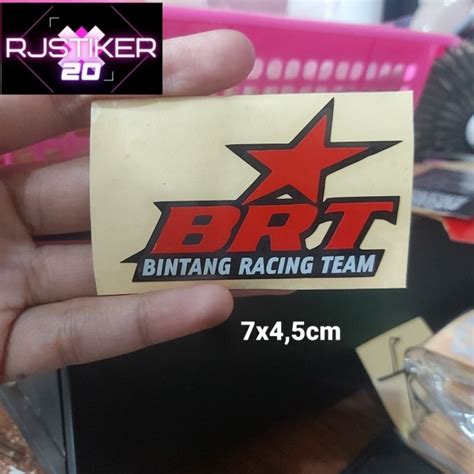 Jual Sticker Cutting Sticker Variasi Motor Brt Bintang Racing Team