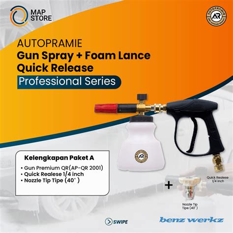 Jual Spray Gun Jet Cleaner Autopramie Foam Lance Premium Quick Release