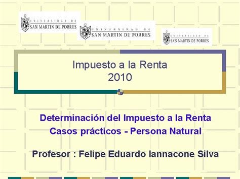 Impuesto A La Renta 2010 Determinacin Del Impuesto