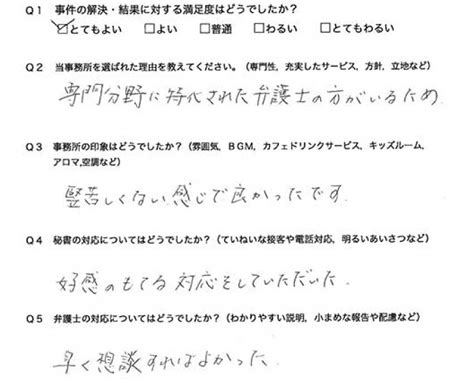 債務整理をご依頼いただいたお客様の声 大阪の弁護士への相談はデイライト法律事務所