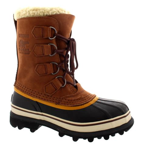 Womens Sorel Caribou Snow Winter Waterproof Fur Lined Rain Mid Calf