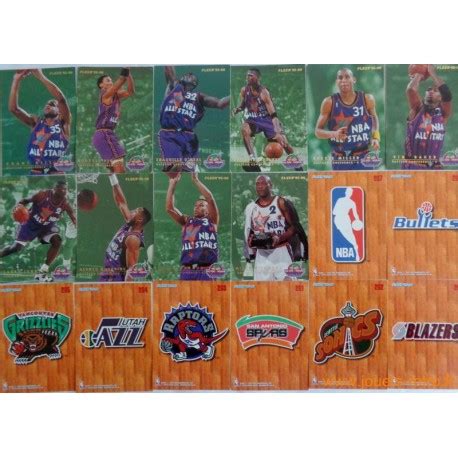 Lot Cartes Nba Fleer S Rie Jordan