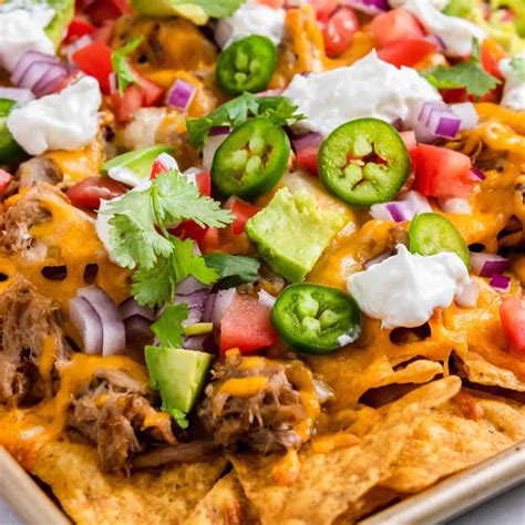 Simple Slow Cooker Pulled Pork Nachos Recipe Lemons And Zest