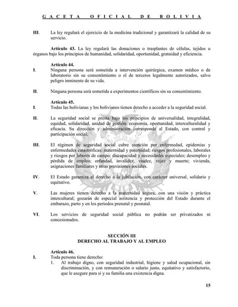 Nueva Constitución Politica Del Estado Plurinacional De Bolivia Pdf