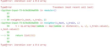 Solved Typeerror Iteration Over A D Array Python To Answer