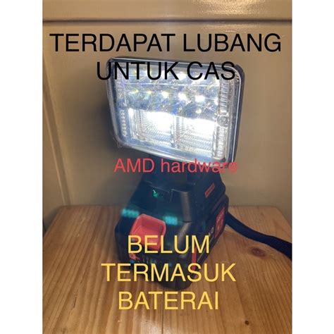 Jual Lampu Kerja Led Emergency Lamp Baterai Lubang Usb Cas Jld Lampu