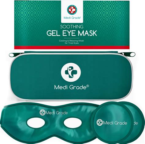 Amazon Ruzzut Cooling Gel Eye Mask With Eye Holes Pcs Gel Bead