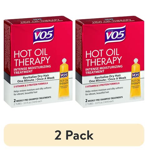 2 Pack Vo5 Hot Oil Hair Treatment 2 Tubes 0 5 Fl Oz