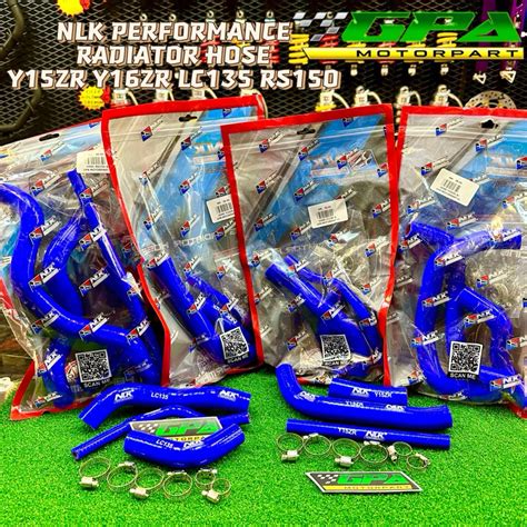 NLK PERFORMANCE RACING RADIATOR COOLANT HOSE SET YAMAHA Y15ZR Y16ZR