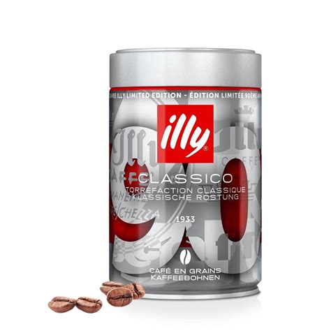 Illy Espresso Classico Caf En Grains Arabica En Bo Te M Tal Gr