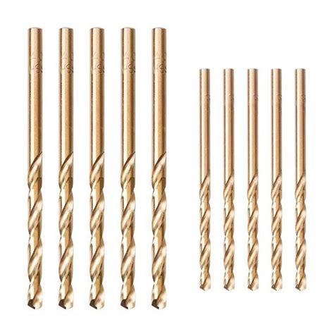 10 Pièces Forets Hélicoïdaux en Acier Foret Long Bois 3mm 4mm Foret