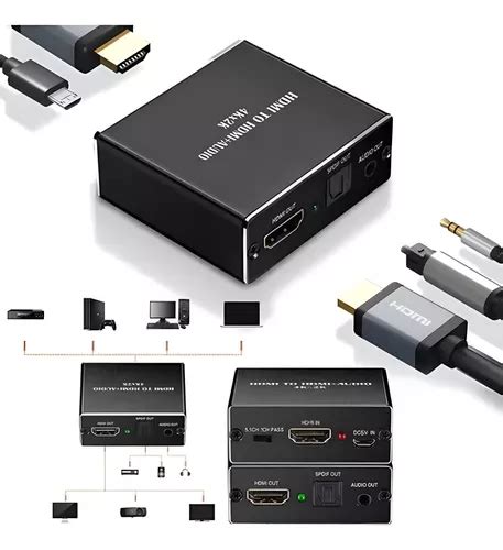 Extractor Audio Hdmi Convertidor Hdmi A Hdmi K K Audio Cuotas Sin