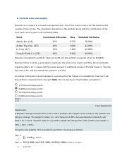 Ch Assignment Portfolio Beta And Weights Docx Portfolio Beta