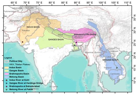 Major South and Southeast Asian river basins | Download Scientific Diagram