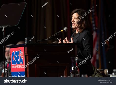 Governor Kathy Hochul Delivers Remarks Civil Stock Photo 2218933727 ...