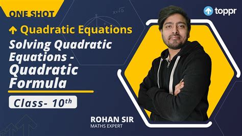 Quadratic Equations In One Shot Cbse Class Maths Chapter Term