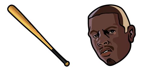 Gta San Andreas Carl And Baseball Bat Cursor Sweezy Cursors