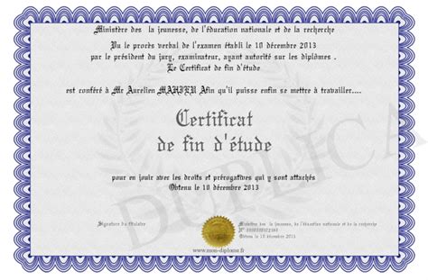 Certificat De Fin D Etude Hot Sex Picture