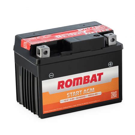 Baterie Moto Agm Rombat Rbx L Bs V Ah Smallgear