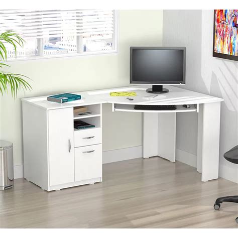 White Corner Desk for Contemporary Homes – darbylanefurniture.com