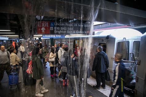 Stunning photos capture how several inches of rain brought New York