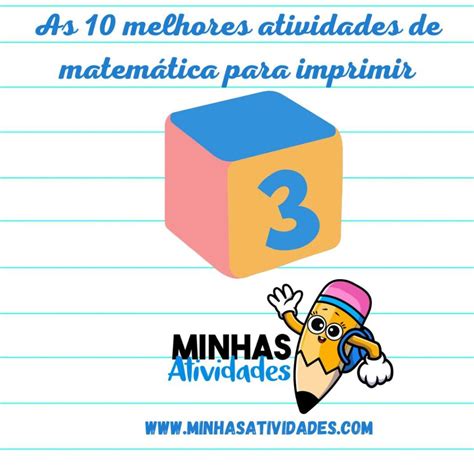 Atividades De Matemática Para Alfabetização Para Imprimir