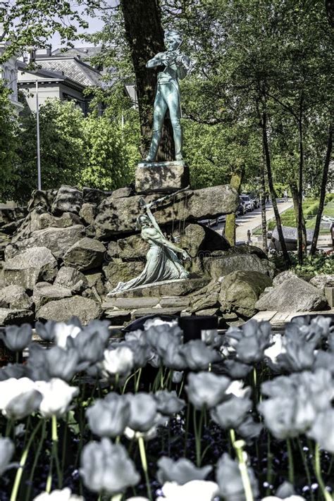 Edward Grieg Statue In Bergen Norway Stock Image Image Of Bronze