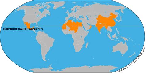 Países Que Cruza El Trópico De Cáncer