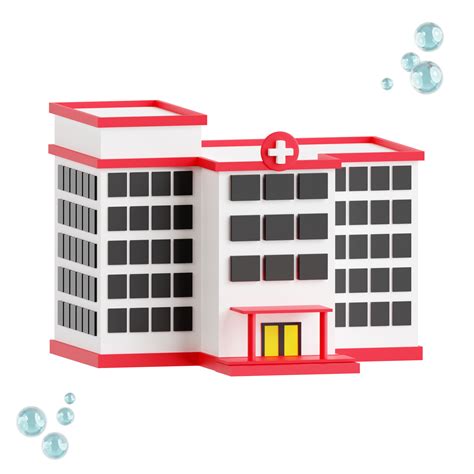 Hospital building 3d medical and healthcare icon 25093951 PNG