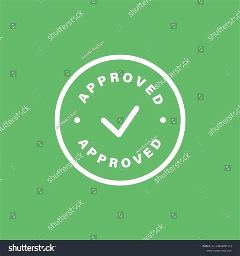 Accepted Icon Green Check Mark Sign Stock Vector Royalty Free