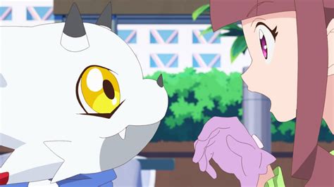 Digimon’s New Female Protagonist Meets Her Partner Angoramon Digimon Ghost Game Episode 3