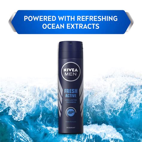 Nivea Men Fresh Active Deodorant Spray 150 Ml Price Uses Side