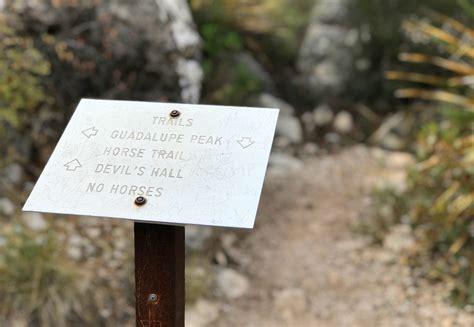 Hiker's Staircase And Devil's Hall At Guadalupe Mountains National Park