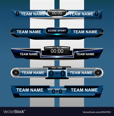 Scoreboard design element Royalty Free Vector Image