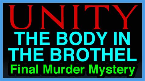 The Body In The Brothel Final Murder Mystery Guide Assassins Creed