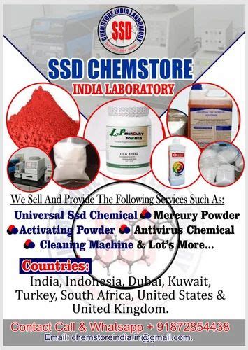 Ssd Chemical Solution And Activated Powder For Office Packaging Type