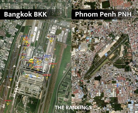 The Rankings - Bangkok Suvarnabhumi Airport BKK and Phnom Penh