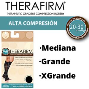 Tobimedia De Alta Compresi N Con Punta Desnuda Color Negro Therafirm