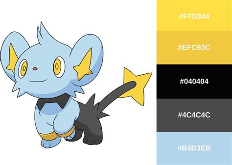 Shinx Pokemon Nerd Bedroom Color Palette Pokemon Color Palette