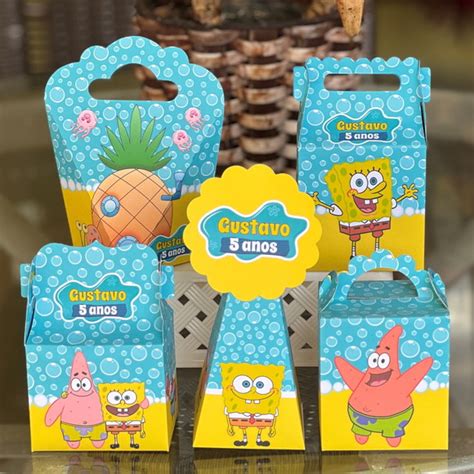 20 Personalizados Bob Esponja Elo7 Produtos Especiais