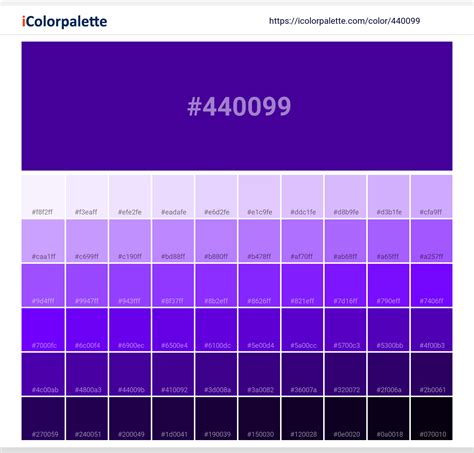 Pantone Violet C Color | Hex color Code #440099 information | Hsl | Rgb ...