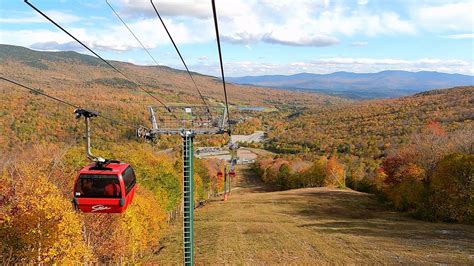 Stowe Mountain Resort Gondola SkyRide Vermont Fall In New England