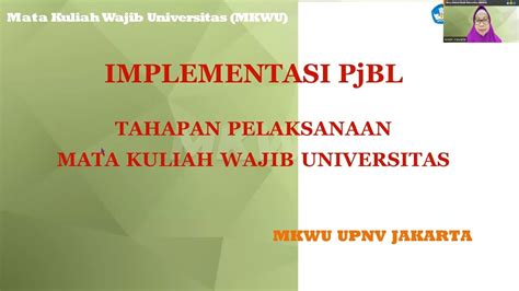 Implementasi Pjbl Tahapan Pelaksanaan Mkwu Youtube