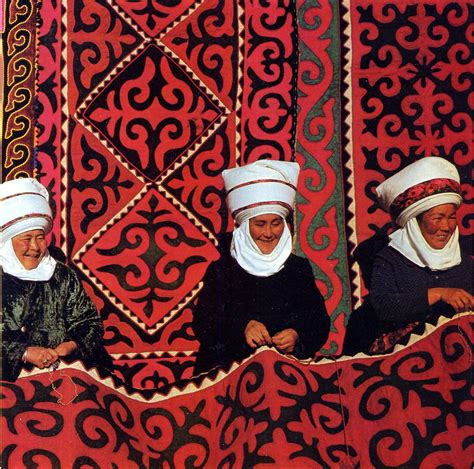 FolkCostume&Embroidery: Ala Ki'iz and Shyrdak, Felts of the Kirghiz