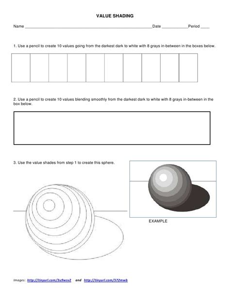 Value Scale Shade By Numbers Mrs Becks Fine Art Classes