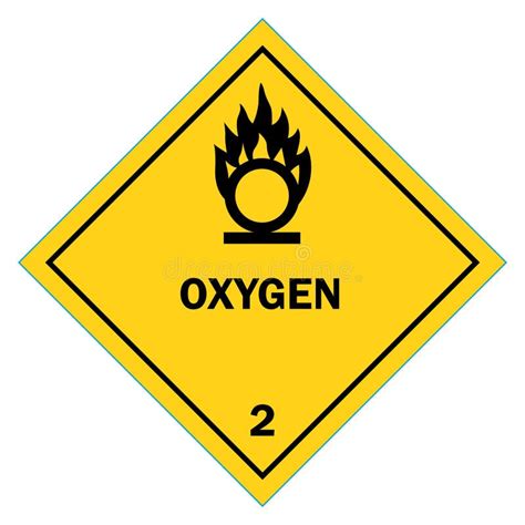 Class 2 Symbol. Gas. Oxygen. Vector Illustration. Stock Illustration ...