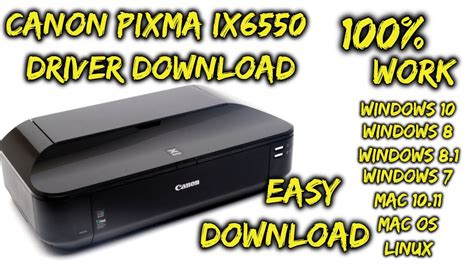 Canon PIXMA IX6550 Driver Windows 10 YouTube