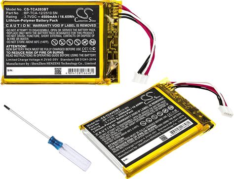 Amazon KOVHIHAV Replacement 2 Pack Battery For Technicolor TCA203